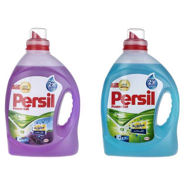 پک مایع لباسشویی پرسیل مدل Millions and Lavender Power بسته 2 عددی، Persil Millions and Lavender Power Clothes Washing Mashin Liquid Pack Of 2