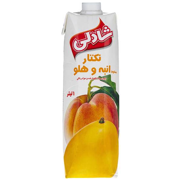 آبمیوه انبه و هلو شادلی حجم 1 لیتر، Shadlee Mango and Peach Juice 1lit