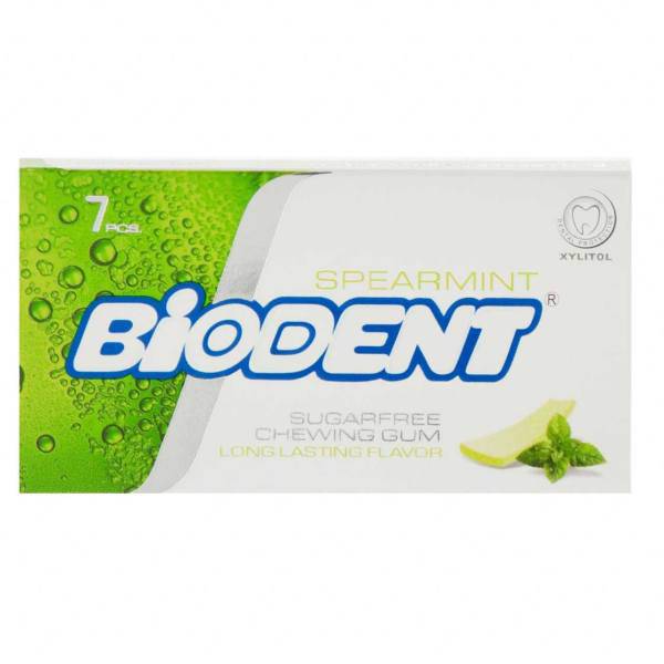 آدامس مینی استیک بدون شکر با طعم نعنا بایودنت، Biodent Mint Sugar Free Chewing Gum