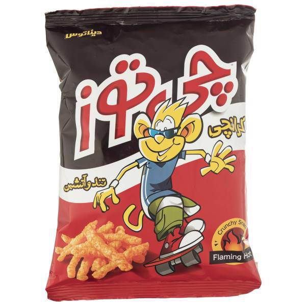 اسنک کرانچی تند و آتشین چی توز مقدار 110 گرم، Cheetoz Flaming Hot Crunchy Snacks 110gr