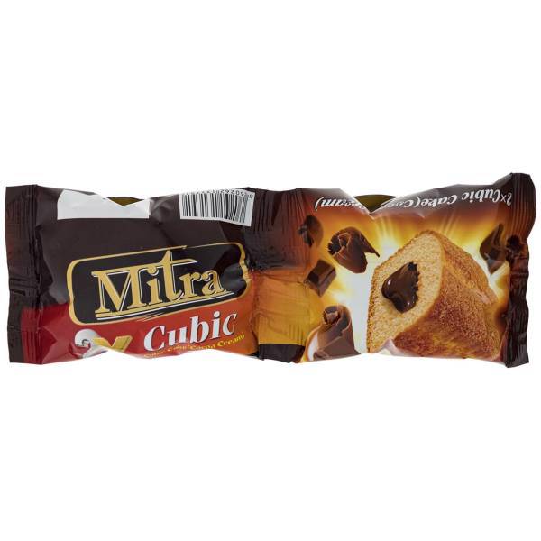 کوبیک کیک دوقلو آشنا مدل میترا مقدار 60 گرم، Ashena Mitra Twin Cubi Cake 60gr