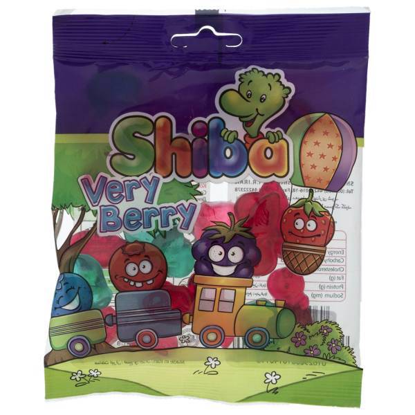 پاستیل میوه ای شیبا مدل Very Berry مقدار 90 گرم، Shiba Very Berry Fruit Jelly Gum 90gr