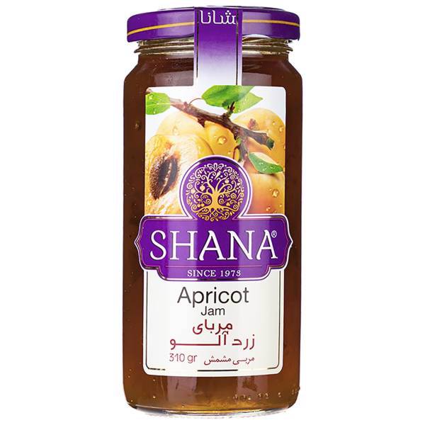 مربا زرد آلو شانا مقدار 310 گرم، Shana Apricot Jam 310g