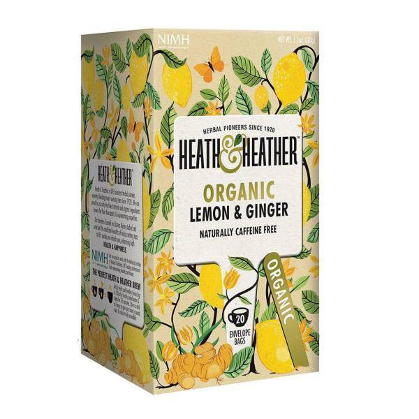 بسته دمنوش ارگانیک هیت و هیتر مدل Organic Lemon And Ginger