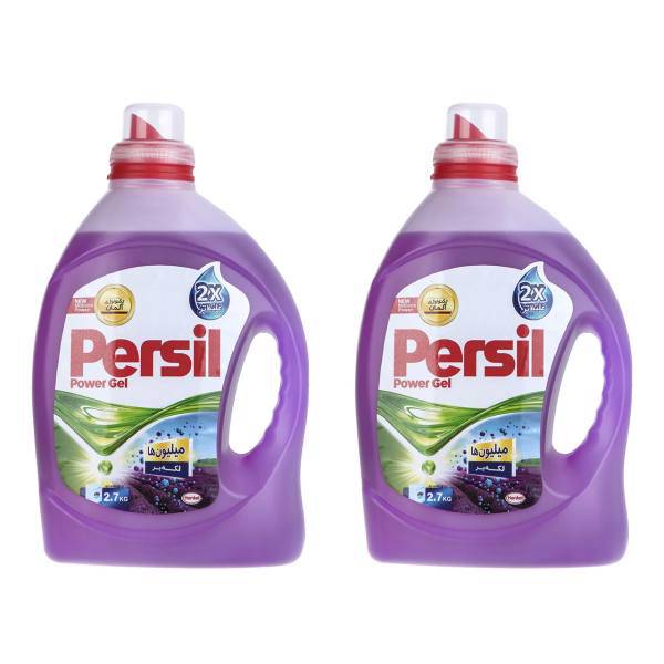 مایع ماشین لباسشویی پرسیل مدل Lavender مقدار 2700 گرم بسته دو عددی، Persil Lavender Washing Mashin Liquid 2700gr Pack Of 2