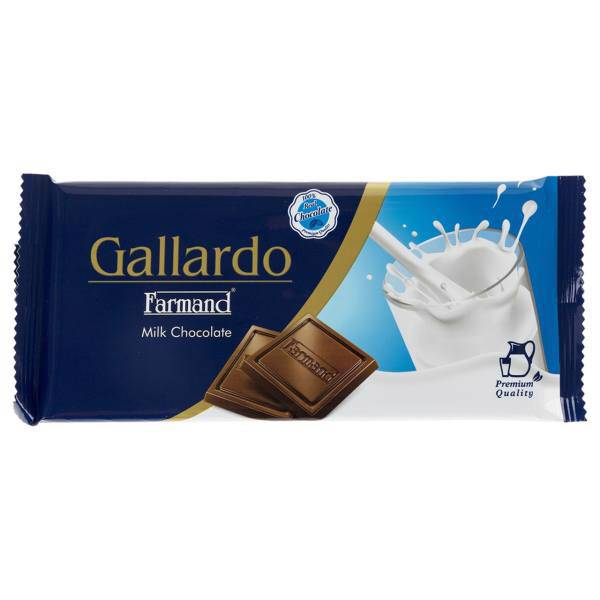 شکلات شیری فرمند سری گالارد مقدار 65 گرم، Farmand Gallardo Milk Chocolate 65gr