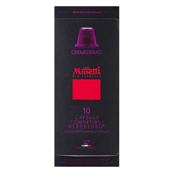 کپسول قهوه موزتی مدل Cremissimo تعداد 10 عددی، Musseti Cremissimo Coffee Capsule Pack of 10