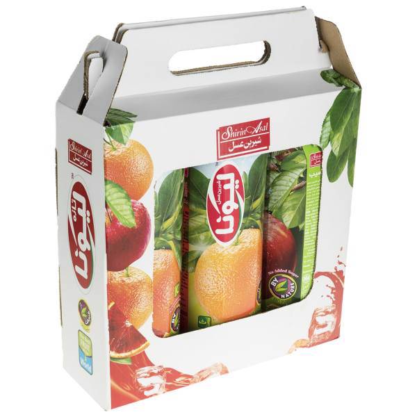 آبمیوه و نکتار سیب و پرتقال پرتقال توسرخ لیونا حجم 1 لیتر، Liona Apple Orange Blood Orange Juice Pack Of 3