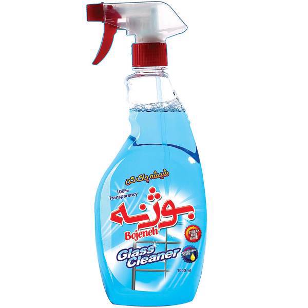 شیشه پاک کن بوژنه آبی حجم 1000 میلی لیتر، Bojeneh Glass Cleaner Blue 1000ml