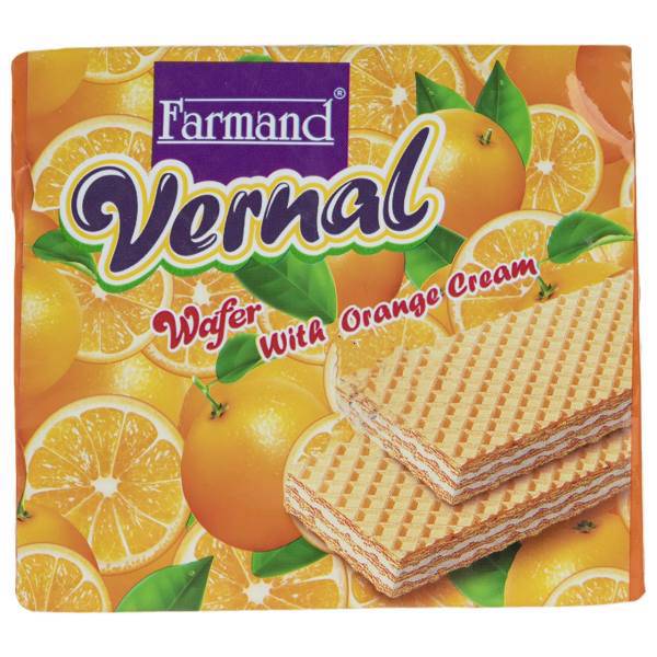 ویفر با کرم پرتقال فرمند مقدار 42 گرمی، Farmand Wafer With Orange Cream 42gr