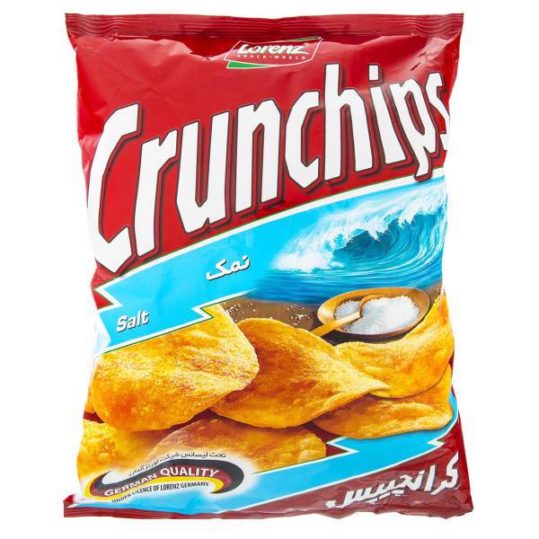 چیپس نمکی کرانچیپس مقدار 240 گرم، Crunchips Salty Chips 240gr