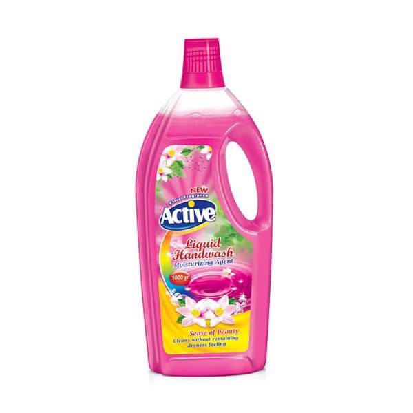 مایع دستشویی صورتی اکتیو مقدار 1000 گرم، Active Pink Washing Liquid 1000g