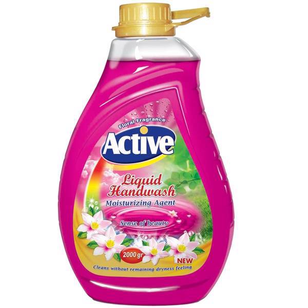مایع دستشویی صورتی اکتیو مقدار 2000 گرمی، Active Pink Washing Liquid 2000gr