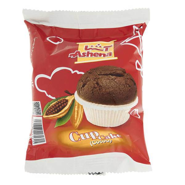 کاپ کیک کاکائویی آشنا مقدار 70 گرم، Ashena Cocoa Cup Cake 70gr