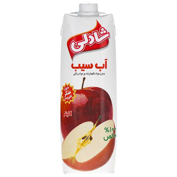 آبمیوه سیب شادلی حجم 1 لیتر، Shadlee Apple Juice 1lit