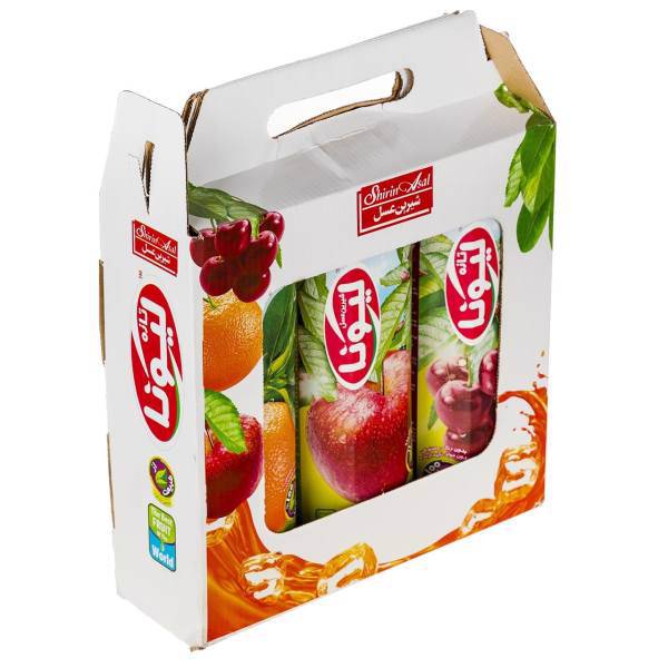 آبمیوه با سه طعم سیب و پرتقال و آلبالو لیونا بسته سه عددی، Liona 3 Flavor Apple Orange Sour Cherry Juice Pack Of 3