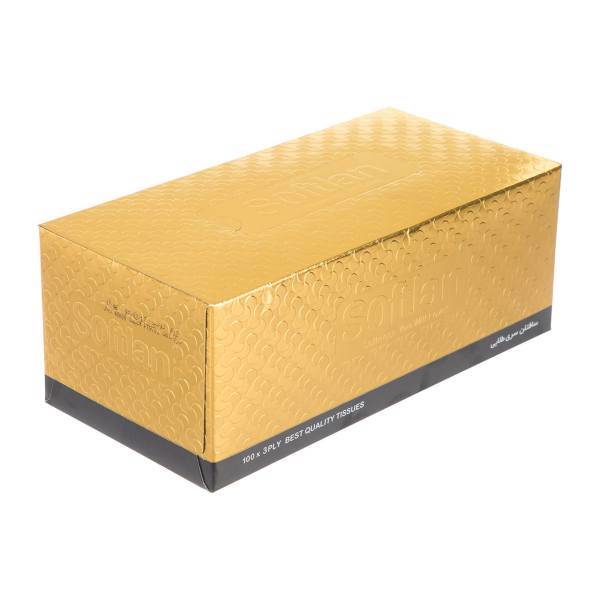 دستمال کاغذی 100 برگ سافتلن سری طلایی، Softlan Gold 100 Paper Tissues