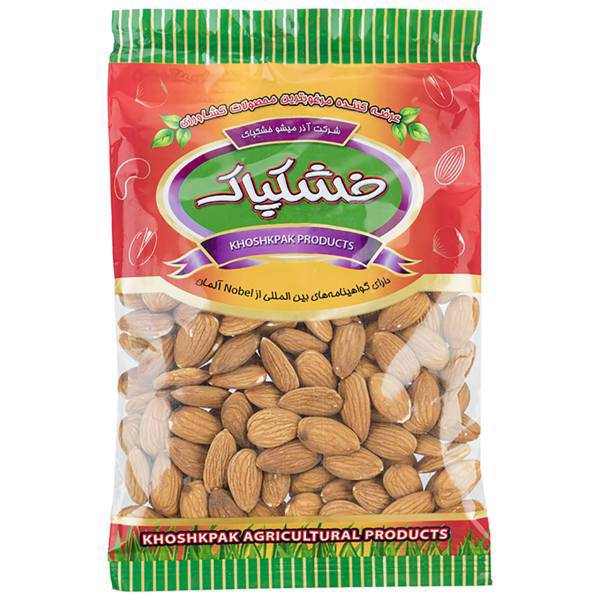 بادام خام خشکپاک مقدار 200 گرم، Khoshkpak Raw Almond 200gr