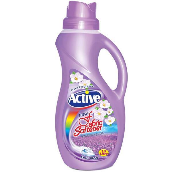 نرم کننده حوله و لباس بنفش اکتیو 1500 میلی لیتر، Active Fabric Softener Purple 1500ml