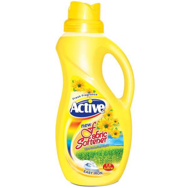 نرم کننده حوله و لباس زرداکتیو 1500 میلی لیتر، Active Fabric Softener Yellow 1500ml