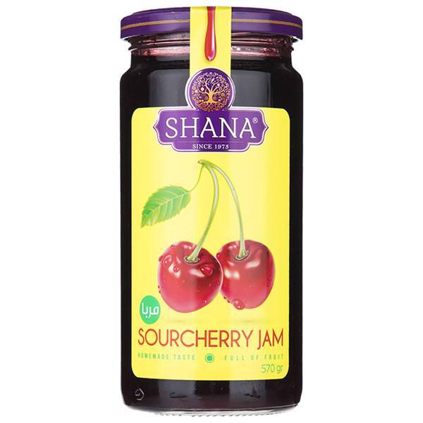 مربا آلبالو شانا مقدار 570 گرم، Shana Sour cherry Jam 570g