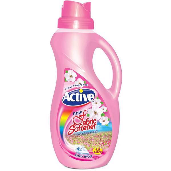 نرم کننده حوله و لباس صورتی اکتیو 1500 میلی لیتر، Active Fabric Softener Pink 1500ml