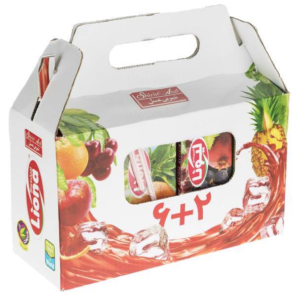 آبمیوه و نکتار میوه های قرمز/پرتقال و سیب لیونا بسته 8 عددی، Liona Apple/ Blood Orange And Red Fruit Juice And Nectar Pack Of 8