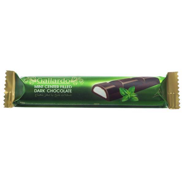 شکلات تلخ مغزدار نعناع فرمند سری گالارد مقدار 25 گرم، Farmand Gallardo Mint Center Filled Dark Chocolate 25gr