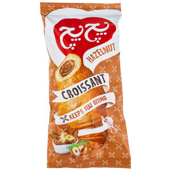 کروسان کاکائو با طعم فندق پچ پچ مقدار 60 گرم، Pech Pech Hazelnut Croissant 60gr