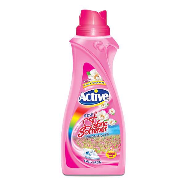 نرم کننده حوله و لباس صورتی اکتیو 1000 میلی لیتر، Active Fabric Softener Pink 1000ml