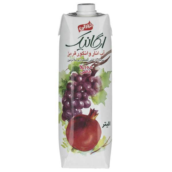 آبمیوه انار و انگور قرمز شادلی حجم 1 لیتر، Shadlee Pomegranate And Red Grape Juice 1lit