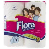 دستمال حوله کاغذی فلورا بسته 2 عددی Flora Towel Tissue Pack Of 2