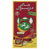 چای کیسه ای دو غزال مدل Pure بسته 25 عددی Do Ghazal Pure Tea Bag Pack of 25