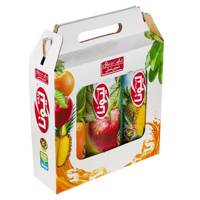 آبمیوه با سه طعم سیب و پرتقال و آناناس لیونا بسته سه عددی Liona 3 Flavor Apple Orange Pineapple Juice Pack Of 3