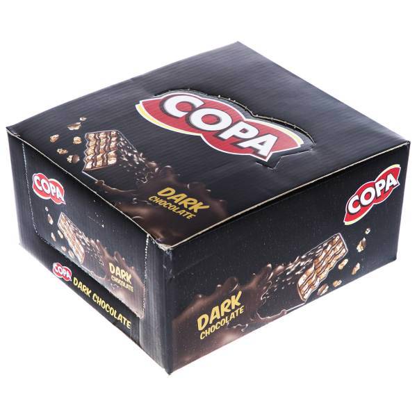 ویفر با روکش شکلات تلخ کوپا بسته 30 عددی، Copa Coca Wafer With Dark Chocolate Coating Pack Of 30