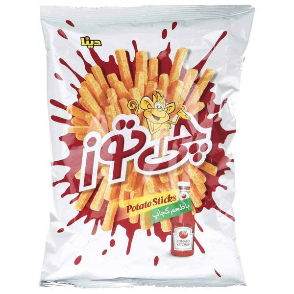 استیک کچاپ چی توز مقدار 130 گرم، Cheetoz Corn and Potato Stick 130gr