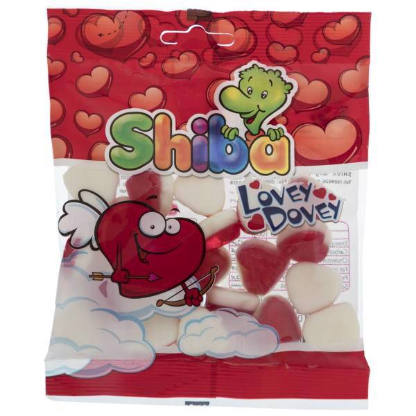 پاستیل میوه ای شیبا مدل Lovey Dovey مقدار 90 گرم، Shiba Lovey Dovey Fruit Jelly Gum 90gr