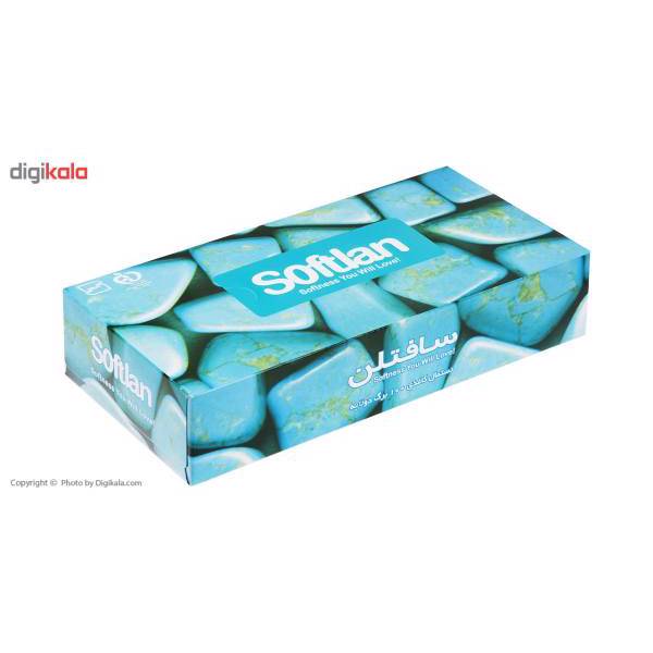 دستمال کاغذی 100 برگ سافتلن مدل Firooze، Softlan Firooze 100 Paper Tissues