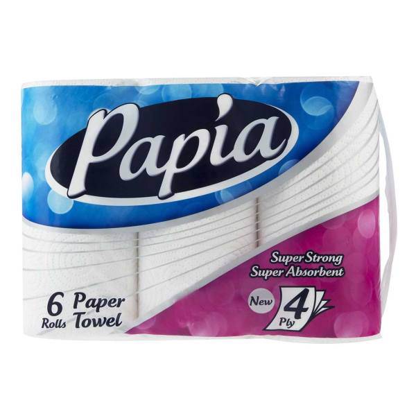 دستمال توالت پاپیا بسته 6 عددی، Papia Toilet Paper 6pcs