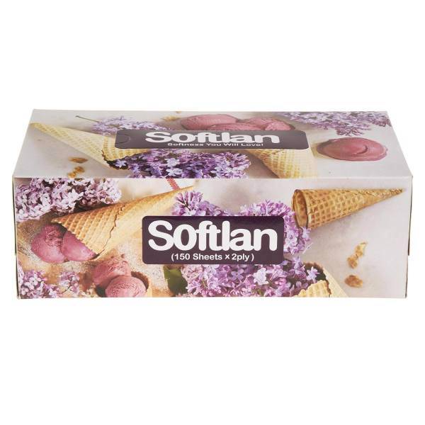 دستمال کاغذی 150 برگ سافتلن مدل Saman، Softlan Saman 150 Paper Tissues