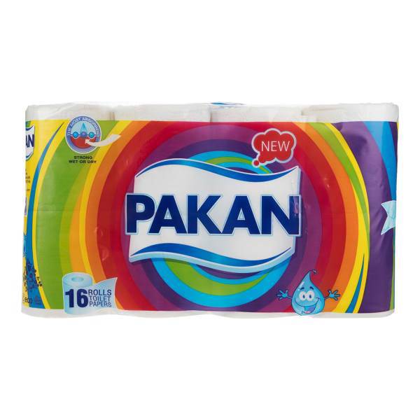 دستمال توالت پاکان بسته 16 عددی، Pakan Toilet Paper 16pcs