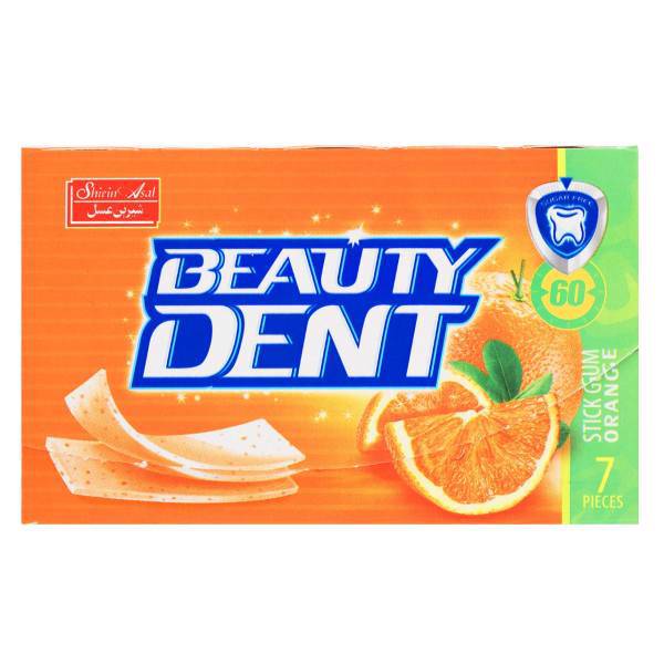 آدامس بدون شکر با طعم پرتقال بیوتی دنت، Beauty Dent Orange Flavor Sugar Free Chewing Gum