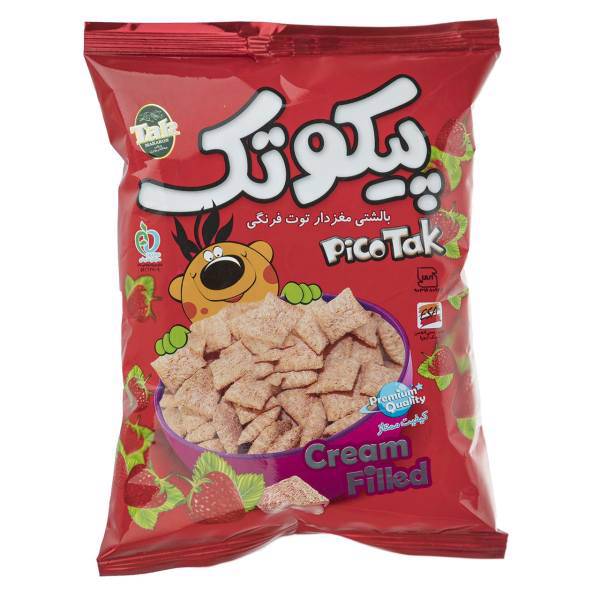 پیکوتک بالشتی مغزدار توت فرنگی تک ماکارون مقدار 25 گرم، Tak Makaron Cream Filled strawberry Pico Tak 25gr