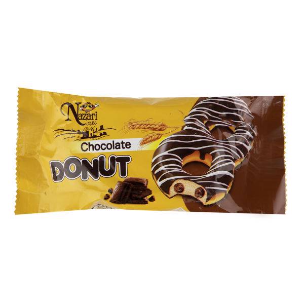 دونات کاکائویی نظری مقدار 55 گرم، Nazari Chocolate Donut 55gr