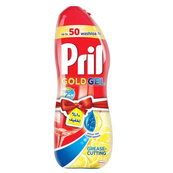 ژل ماشین ظرفشویی پریل مدل Gold حجم 1000 میلی لیتر، Pril Gold Dishwasher Gel 1000ml