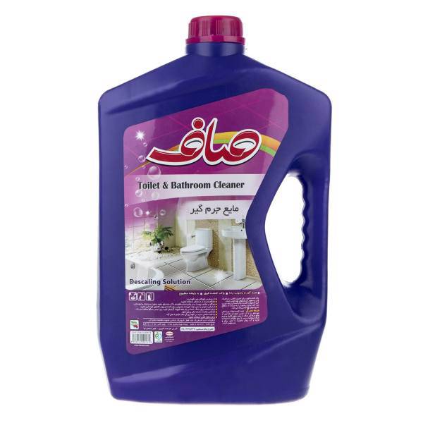 مایع جرم گیر آنتی باکتریال آبی صاف مقدار 3200 گرم، Saf Antibacterial And Descaling Solution 3200g