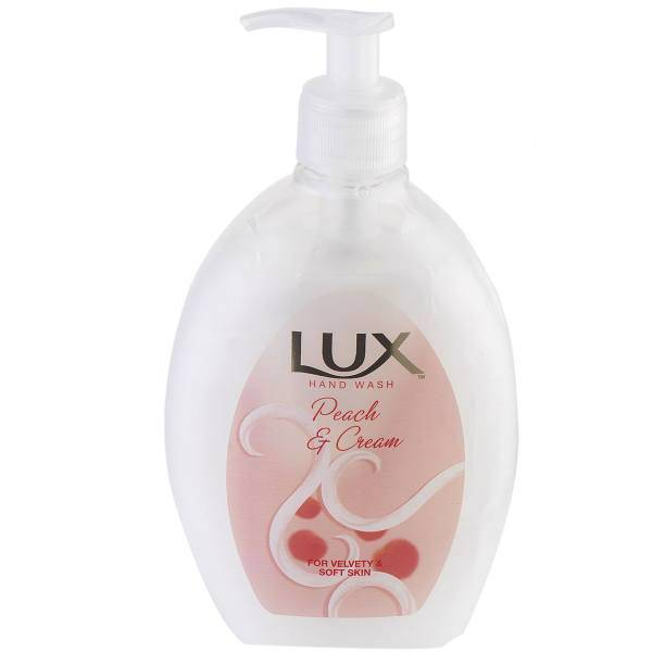 مایع دستشویی لوکس مدل Peach and Cream حجم 500 میلی لیتر، Lux Peach and Cream Washing Liquid 500ml