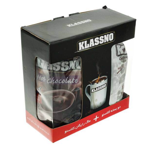 کافی میکس و هات چاکلت کلاسنو 2 بسته 20 عددی به همراه ماگ، Klassno Coffee Mix And Hot Chocolate 2 Pack Of 20 With Mug