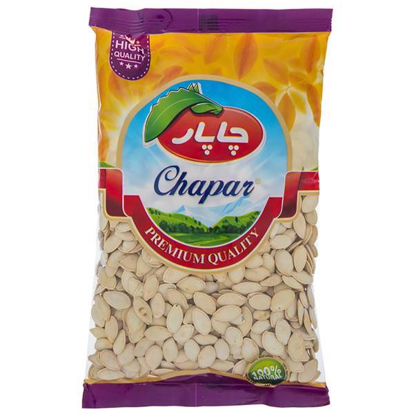 تخمه کدو گوشتی چاپار مقدار 400 گرم، Chapar Fleshy Pumpkin Seed 400G