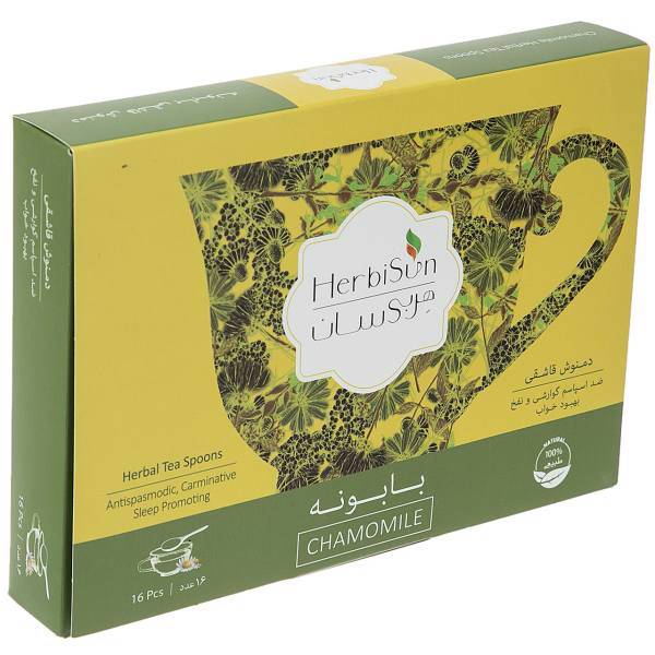 دمنوش هربی سان طعم بابونه بسته 16 عددی، Herbisun Chamomile Herbal Tea Pack of 16